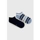 Nogavice Tommy Hilfiger 2-pack moški, bela barva - modra. Kratke nogavice iz kolekcije Tommy Hilfiger. Model izdelan iz elastičnega, vzorčastega materiala. V kompletu sta dva para.
