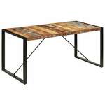 Greatstore Jedilna miza 160x80x75 cm trden predelan les