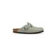 Birkenstock natikači (mule) usnjeni Boston Oiled Leather turkizna 1032812