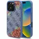 Ovitek Guess GUHMP16SP4ROPEMCB iPhone 16 6.1" blue hardcase 4G Flowers Print MagSafe (GUHMP16SP4ROPEMCB)