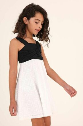 Otroška obleka Mayoral črna barva - črna. Otroški Obleka iz kolekcije Mayoral. Nabran model
