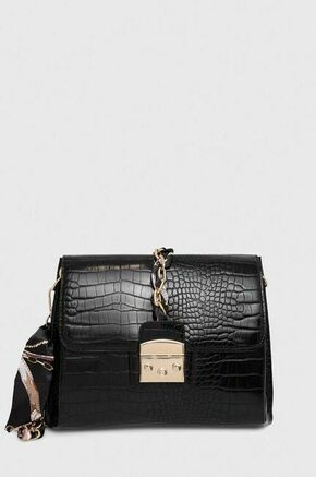 Torbica Morgan črna barva - črna. Srednje velika torbica iz kolekcije Morgan. Model na zapenjanje
