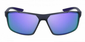 Sončna očala Nike mornarsko modra barva - mornarsko modra. Sončna očala iz kolekcije Nike. Model z zrcalnimi stekli in okvirjem iz plastike.
