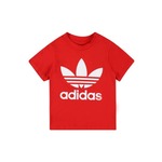 Otroška bombažna majica adidas Originals rdeča barva - rdeča. Kratka majica za dojenčka iz kolekcije adidas Originals. Model izdelan iz pletenine s potiskom.
