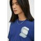 Bombažna kratka majica G-Star Raw moški - modra. Lahkotna kratka majica iz kolekcije G-Star Raw, izdelana iz pletenine, prijetne na otip. Model iz izjemno udobne bombažne tkanine.