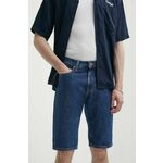 Jeans kratke hlače Tommy Jeans moške, mornarsko modra barva, DM0DM18802 - mornarsko modra. Kratke hlače iz kolekcije Tommy Jeans. Model izdelan iz jeansa. Model iz zračne bombažne tkanine.
