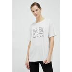 Bombažna kratka majica P.E Nation siva barva - siva. Ohlapna kratka majica iz kolekcije P.E Nation. Model izdelan iz tanke, elastične pletenine. Visokokakovosten material, izdelan v skladu z načeli trajnostnega razvoja.