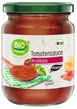 Bio paradižnikova omaka - arrabbiata - 350 ml