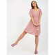 ITALY MODA Ženska obleka z V-izrezom SHARON roza svetlo roza DHJ-SK-1508.12_387965 Univerzalni