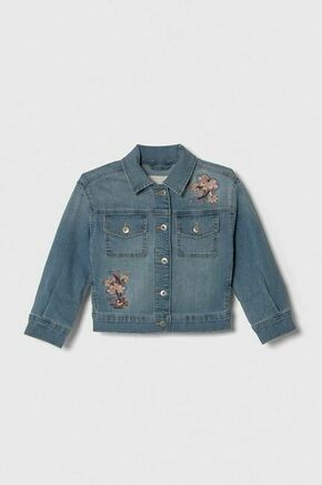 Otroška jeans jakna Abercrombie &amp; Fitch - modra. Otroški jakna iz kolekcije Abercrombie &amp; Fitch. Nepodložen model