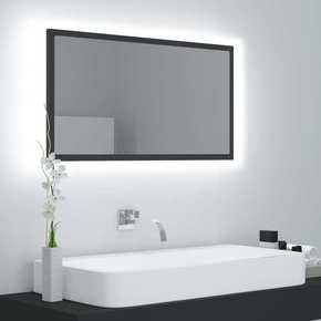 Shumee Kopalniško ogledalo z LED sivo iverno ploščo 80x8