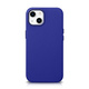 iCARER litchi premium leather case iphone 14 magnetic leather case with magsafe dark blue (wmi14220709-db)