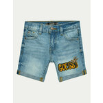 Guess Jeans kratke hlače N4GD17 D41E0 Modra Regular Fit