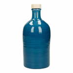 Modra keramična steklenička za olje Brandani Maiolica, 500 ml