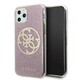Guess GUHCN65PCUGLPI iPhone 11 Pro Max roza trdi ovitek 4G Circle Glitter