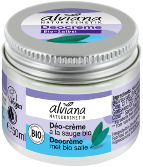"alviana naravna kozmetika Kremen dezodorant z bio žajbljem - 50 ml"