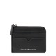 Usnjena denarnica Tommy Hilfiger moški, črna barva - črna. Mala denarnica iz kolekcije Tommy Hilfiger. Model izdelan iz naravnega usnja.