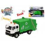 Mikro Trading 15 cm kovinski tovornjak za smeti s svetlobo in zvokom