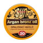 Vivaco Sun Argan Bronz Oil Tanning Butter SPF20 vodoodporno maslo za zaščito pred soncem z arganovim oljem za hitro porjavelost 200 ml