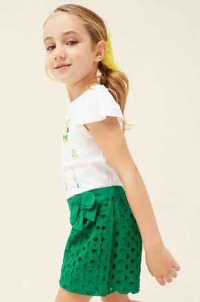 Otroške kratke hlače Mayoral turkizna barva - turkizna. Otroški kratke hlače iz kolekcije Mayoral. Model izdelan iz enobarvnega materiala.