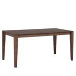 Beliani Jedilna miza iz temnega lesa 160 x 90 cm LOTTIE