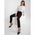 ITALY MODA Ženske elegantne hlače s pasom SEVILLE black DHJ-SP-13165.20_383893 M