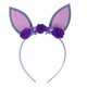 WEBHIDDENBRAND Naglavni trak vijolične barve z zajčjimi ušesi za otroke