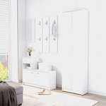 vidaXL Omara za hodnik bela 55x25x189 cm iverna plošča
