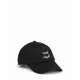 Bombažna bejzbolska kapa Karl Lagerfeld črna barva - črna. Kapa s šiltom vrste baseball iz kolekcije Karl Lagerfeld. Model izdelan iz bombažnega materiala.