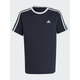 adidas Majica Essentials 3-Stripes Cotton Loose Fit Boyfriend T-Shirt IC3638 Modra Loose Fit