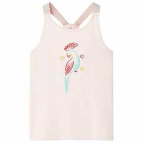 VidaXL Otroška majica z naramnicami nežno roza 116