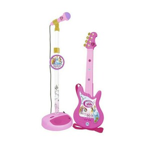 Otroška kitara reig mikrofon roza disney princese