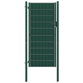 VidaXL Vrata za ograjo jeklo 100x164 cm zelena