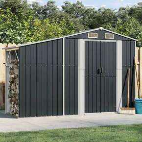 VidaXL Vrtna lopa antracitna 277x93x179 cm pocinkano jeklo