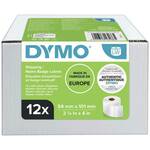 DYMO termo etikete, bela, 12 kolutov, 99014