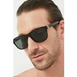 Sončna očala Tommy Hilfiger moški, rjava barva - rjava. Sončna očala iz kolekcije Tommy Hilfiger. Model s enobarvnimi stekli in okvirji iz plastike. Ima filter UV 400.
