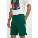 Kratke hlače Reebok Identity moške, zelena barva, 100076441 - zelena. Kratke hlače iz kolekcije Reebok. Model izdelan iz tanke, elastične pletenine. Izjemno udobna tkanina z visoko vsebnostjo bombaža.
