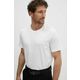 Bombažna kratka majica BOSS moška, bela barva, 50475294 - bela. Kratka majica iz kolekcije BOSS, izdelana iz enobarvne pletenine. Model iz zračne bombažne tkanine.