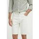 Jeans kratke hlače Lindbergh moški, bež barva - bež. Kratke hlače iz kolekcije Lindbergh. Model izdelan iz gladke tkanine. Model iz izjemno udobne bombažne tkanine.