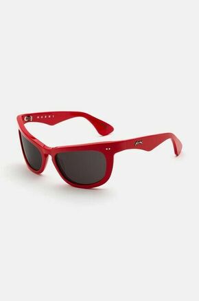 Sončna očala Marni Isamu Solid Red rdeča barva