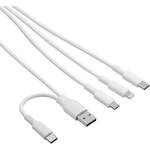 Akyga Kabel USB-A + USB-C / USB-C + USB Micro B + Lightning 1,2 m AK-USB-52