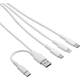 Akyga Kabel USB-A + USB-C / USB-C + USB Micro B + Lightning 1,2 m AK-USB-52