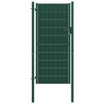 vidaXL Vrata za ograjo jeklo 100x124 cm zelena