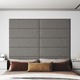 vidaXL Stenski paneli 12 kosov svetlo sivi 90x30 cm blago 3,24 m²