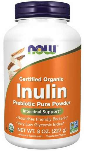 Prebiotik inulin v prahu NOW (227 g)