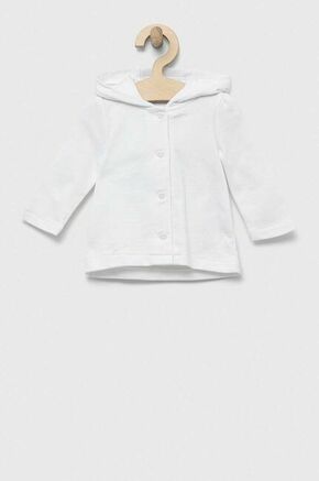 Bombažen pulover za dojenčka OVS bela barva
