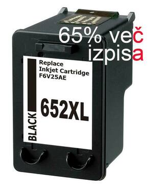FENIX C- HP652XL BK črna kartuša za 595 strani nadomešča HP F6V25EA za HP DeskJet Ink Advantage 1115