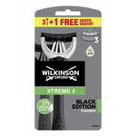 Wilkinson Xtreme Black Edition Comfort moški, 3 + 1 kos