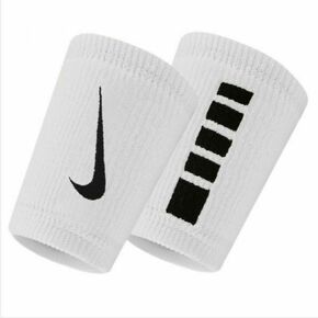 Trak za zapestje Nike 2-pack bela barva - bela. Trak za zapestje iz kolekcije Nike. Model izdelan iz prožnega materiala.