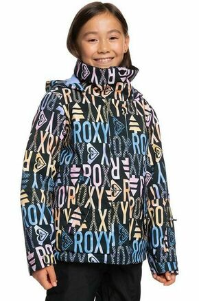 Otroška smučarska jakna Roxy ROXY JETTY GIJK SNJT črna barva - črna. Otroška smučarska jakna iz kolekcije Roxy. Podložen model